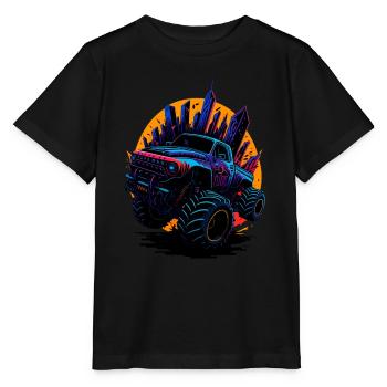 Monster truck - T-shirt bio MINI CREATOR Stanley/Stella Enfant - noir - Devant - Mikhail (115cm)