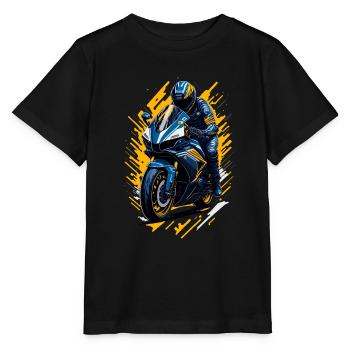 Moto sport - T-shirt bio MINI CREATOR Stanley/Stella Enfant - noir - Devant - Mikhail (115cm)