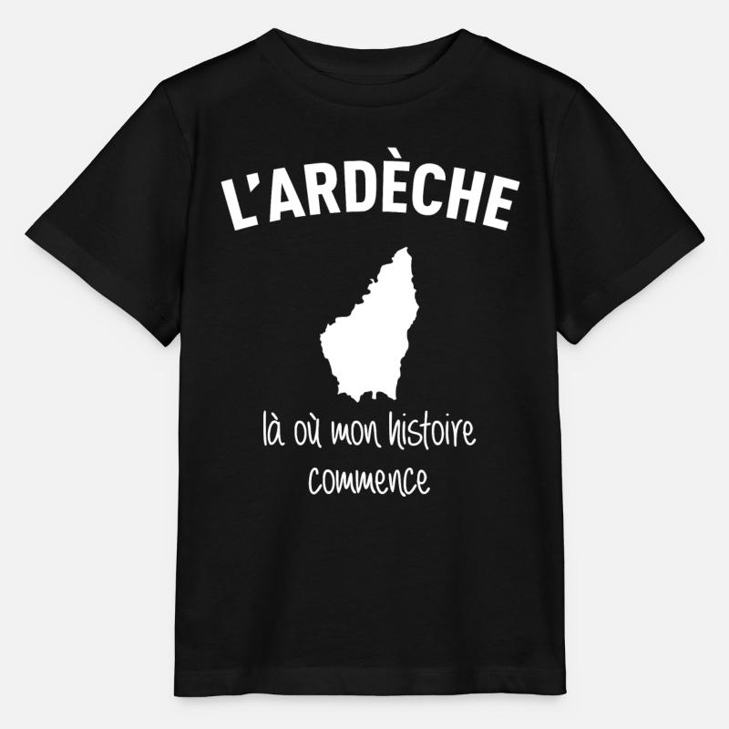 ardeche-histoire - T-shirt bio MINI CREATOR Stanley/Stella Enfant - noir