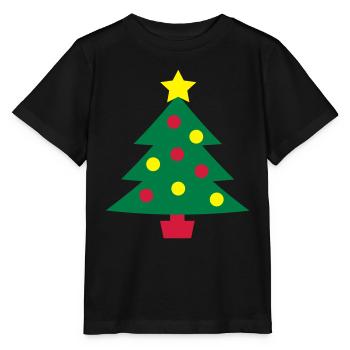 Weihnachtsbaum - Stanley/Stella Kinder T-Shirt MINI CREATOR  - Schwarz - Vorne - Mikhail (115cm)