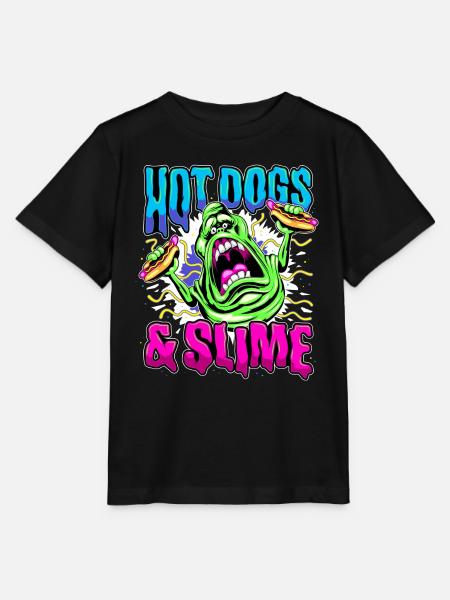 Ghostbusters Hot Dogs And Slimer - Stanley/Stella Kinder T-Shirt MINI CREATOR  - Schwarz