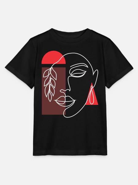 AFRO FRAU - Stanley/Stella Kinder T-Shirt MINI CREATOR  - Schwarz