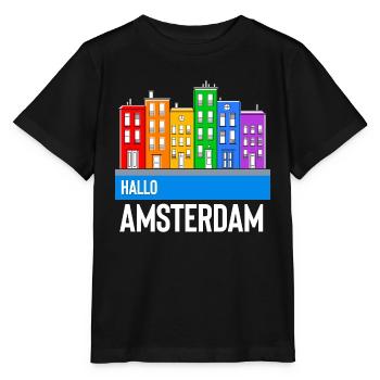 Amsterdam - Stanley/Stella Kinder T-Shirt MINI CREATOR  - Schwarz - Vorne - Mikhail (115cm)