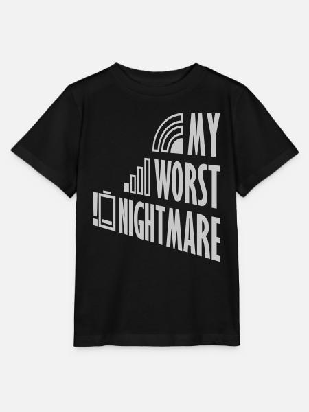 Symbole my worst nightmare - Stanley/Stella Kinder T-Shirt MINI CREATOR - Schwarz