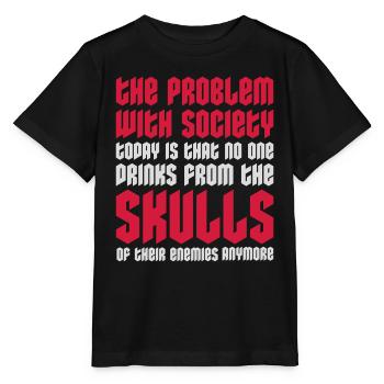 boissons de crânes ennemis - T-shirt bio MINI CREATOR Stanley/Stella Enfant - noir - Devant - Mikhail (115cm)