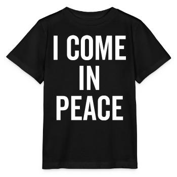 Ich komme in Frieden - Stanley/Stella Kinder T-Shirt MINI CREATOR  - Schwarz - Vorne - Mikhail (115cm)