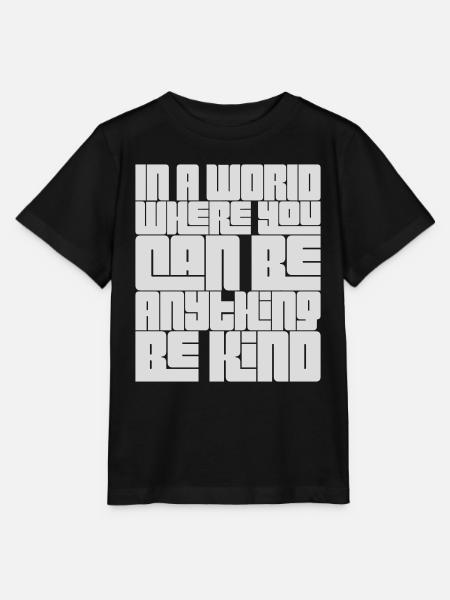 you can be kind - Stanley/Stella Kinder T-Shirt MINI CREATOR - Schwarz