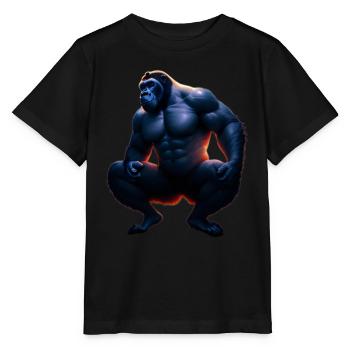 King ape - Stanley/Stella MINI CREATOR Kids’ T-Shirt - black - Front - Mikhail (115cm)