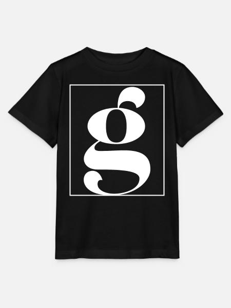 Buchstaben-Alphabet g - Stanley/Stella Kinder T-Shirt MINI CREATOR  - Schwarz