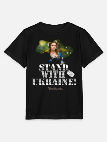 Ukraine Unterstützer - Stanley/Stella Kinder T-Shirt MINI CREATOR - Schwarz
