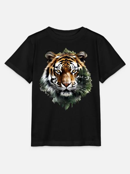 Tiger - Stanley/Stella Kinder T-Shirt MINI CREATOR  - Schwarz