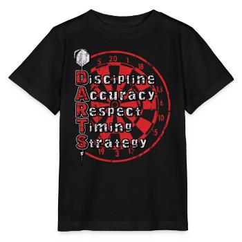 Compétences en fléchettes - T-shirt bio MINI CREATOR Stanley/Stella Enfant - noir - Devant - Mikhail (115cm)