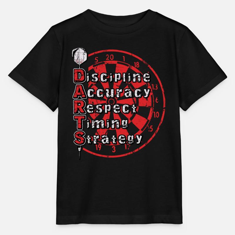 Compétences en fléchettes - T-shirt bio MINI CREATOR Stanley/Stella Enfant - noir