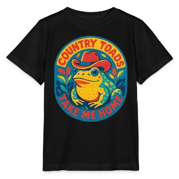 Country Toads Take Me Home - Stanley/Stella MINI CREATOR Kids’ T-Shirt - black - Front - Mikhail (115cm)
