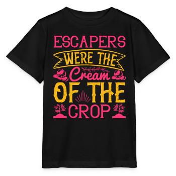 Les évadés étaient la crème de la crème - T-shirt bio MINI CREATOR Stanley/Stella Enfant - noir - Devant - Mikhail (115cm)
