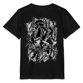 Abstraction de la mort - T-shirt bio MINI CREATOR Stanley/Stella Enfant - noir - Devant - Mikhail (115cm)