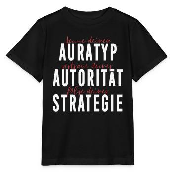 Auratyp, Autorität und Strategie - Stanley/Stella Kinder T-Shirt MINI CREATOR  - Schwarz - Vorne - Mikhail (115cm)