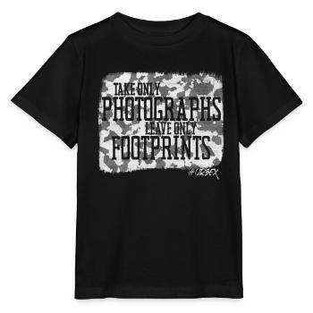 Urban Explorers Urbex Lost Places Photo Footprints - T-shirt bio MINI CREATOR Stanley/Stella Enfant - noir - Devant - Mikhail (115cm)