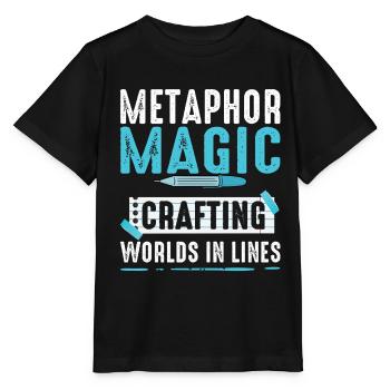 Poetry Slam Metaphor Magic Slam Poetry - Stanley/Stella MINI CREATOR Kids’ T-Shirt - black - Front - Mikhail (115cm)