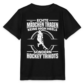Hockey Feldhockey Hockeyverein Feldhockeyspielerin - Stanley/Stella Kinder T-Shirt MINI CREATOR  - Schwarz - Vorne - Mikhail (115cm)
