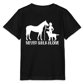 Ne marchez jamais seul - T-shirt bio MINI CREATOR Stanley/Stella Enfant - noir - Devant - Mikhail (115cm)