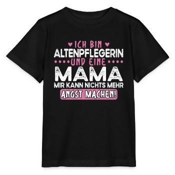 Altenpflegerin Mama Pflegekraft Altersheim - Stanley/Stella Kinder T-Shirt MINI CREATOR  - Schwarz - Vorne - Mikhail (115cm)
