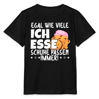 Egal Wie Viel Kuchen & Kekse Schuhe Passen Immer - Stanley/Stella Kinder T-Shirt MINI CREATOR  - Schwarz - Vorne - Mikhail (115cm)