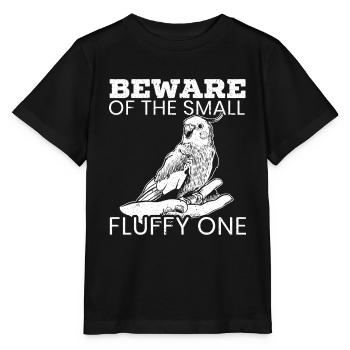 Méfiez-vous de La Petite Perruche - T-shirt bio MINI CREATOR Stanley/Stella Enfant - noir - Devant - Mikhail (115cm)