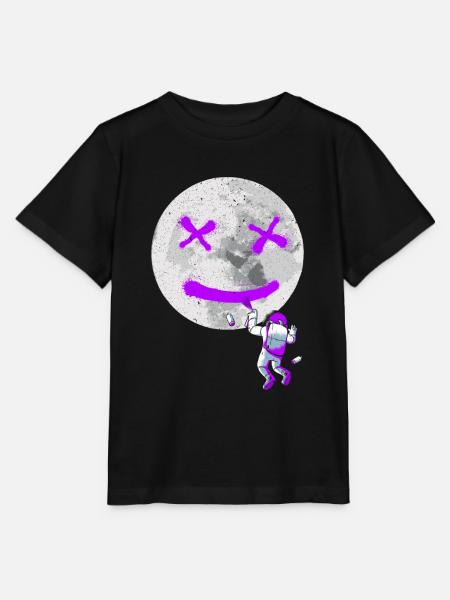 Graffiti Astronaut Street Art - Stanley/Stella Kinder T-Shirt MINI CREATOR  - Schwarz