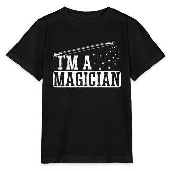 Ich Bin Ein Magier Zaubertricks Zauberei - Stanley/Stella Kinder T-Shirt MINI CREATOR  - Schwarz - Vorne - Mikhail (115cm)