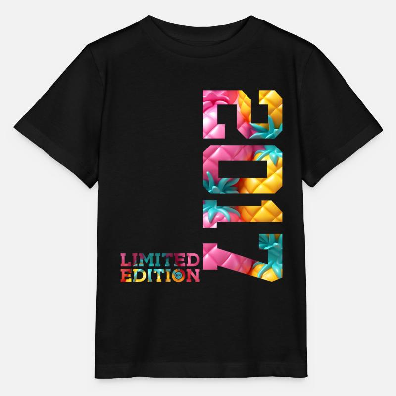 9E ANNIVERSAIRE ÉDITION LIMITÉE 2017 - T-shirt bio MINI CREATOR Stanley/Stella Enfant - noir