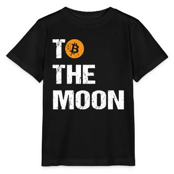 Bitcoin to the moon Bitcoin - Stanley/Stella MINI CREATOR Kids’ T-Shirt - black - Front - Mikhail (115cm)