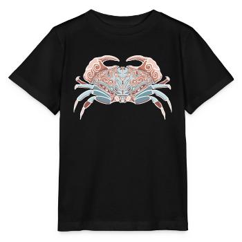 Krebs Tierkreiszeichen - Stanley/Stella Kinder T-Shirt MINI CREATOR  - Schwarz - Vorne - Mikhail (115cm)