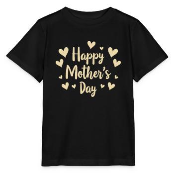 Salutations chaleureuses pour la fête des mères - T-shirt bio MINI CREATOR Stanley/Stella Enfant - noir - Devant - Mikhail (115cm)