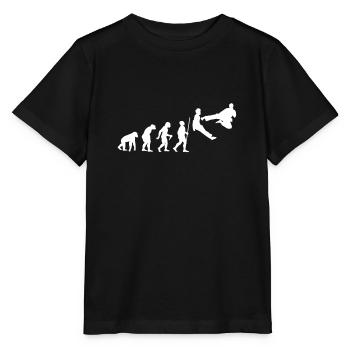 Evolution Graphic to Fly Kick - Stanley/Stella Kinder T-Shirt MINI CREATOR  - Schwarz - Vorne - Mikhail (115cm)