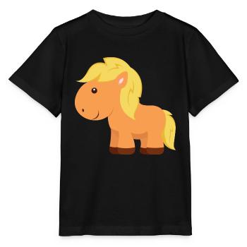 Small Horse Pony Cute Pony - Stanley/Stella MINI CREATOR Kids’ T-Shirt - black - Front - Mikhail (115cm)