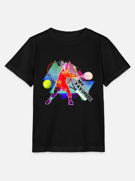 tennis - Stanley/Stella Kinder T-Shirt MINI CREATOR - Schwarz