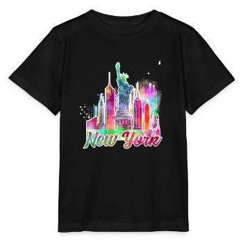 new york j - Stanley/Stella Kinder T-Shirt MINI CREATOR  - Schwarz - Vorne - Mikhail (115cm)