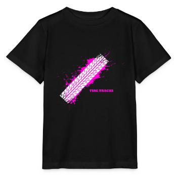 pneu de voiture de sport 45 F - T-shirt bio MINI CREATOR Stanley/Stella Enfant - noir - Devant - Mikhail (115cm)