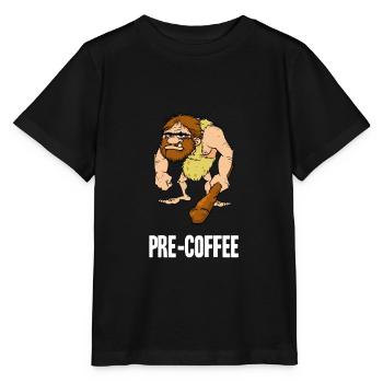 Neanderthal Caveman Coffee design for Men - Stanley/Stella MINI CREATOR Kids’ T-Shirt - black - Front - Mikhail (115cm)