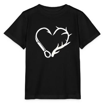Jagen und Fischen - Stanley/Stella Kinder T-Shirt MINI CREATOR  - Schwarz - Vorne - Mikhail (115cm)