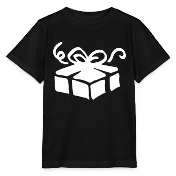 Box gift / gift box - present - Stanley/Stella MINI CREATOR Kids’ T-Shirt - black - Front - Mikhail (115cm)
