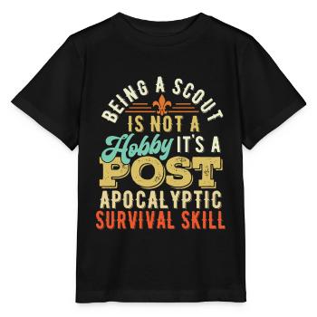 Scouts scouts scouts - T-shirt bio MINI CREATOR Stanley/Stella Enfant - noir - Devant - Mikhail (115cm)
