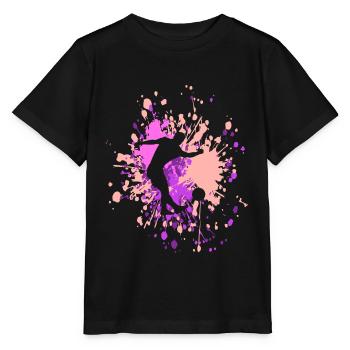 Soccer Stop The Ball Color Splash - Stanley/Stella MINI CREATOR Kids’ T-Shirt - black - Front - Mikhail (115cm)