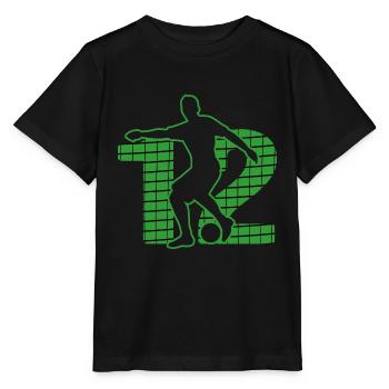 Sport de football Terrain de football Terrain de football n°12 - T-shirt bio MINI CREATOR Stanley/Stella Enfant - noir - Devant - Mikhail (115cm)