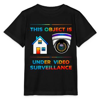 Surveillance des bâtiments - T-shirt bio MINI CREATOR Stanley/Stella Enfant - noir - Devant - Mikhail (115cm)