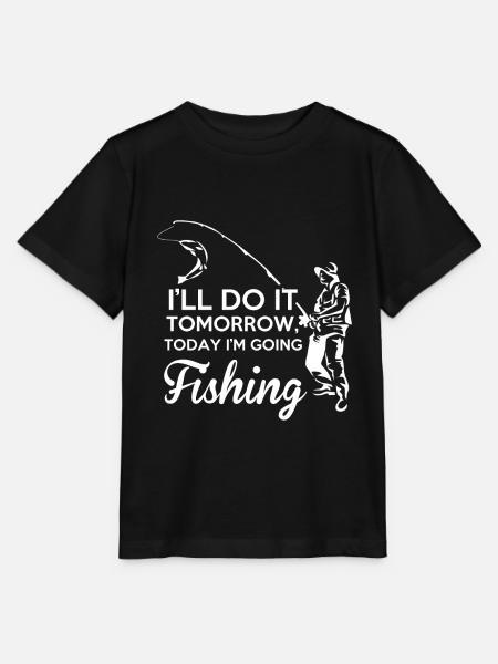 Fishing - Stanley/Stella Kinder T-Shirt MINI CREATOR - Schwarz
