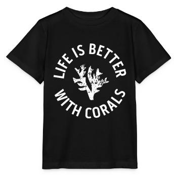 Saltwater aquarium - Stanley/Stella MINI CREATOR Kids’ T-Shirt - black - Front - Mikhail (115cm)