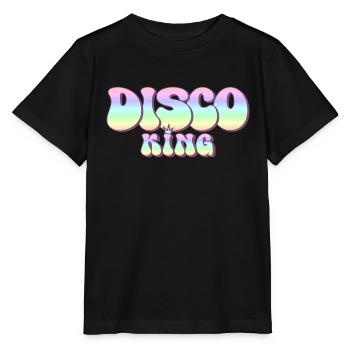 Discoking 70er Jahre Party groovy 70s Disco King - Stanley/Stella MINI CREATOR Kids’ T-Shirt - black - Front - Mikhail (115cm)