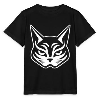 Tête de chat - T-shirt bio MINI CREATOR Stanley/Stella Enfant - noir - Devant - Mikhail (115cm)